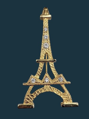 Vintage rhinestone eiffel - rhinestone,